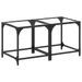 Tables basses avec dessus en verre transparent 2 pcs acier - Photo n°2