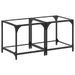 Tables basses avec dessus en verre transparent 2 pcs acier - Photo n°2