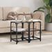 Tables basses avec dessus en verre transparent 2 pcs acier - Photo n°1