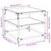 Tables basses avec dessus en verre transparent 2 pcs acier - Photo n°10