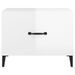 Tables basses avec pieds métal 2 pcs Blanc brillant 50x50x40 cm - Photo n°7