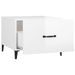 Tables basses avec pieds métal 2 pcs Blanc brillant 50x50x40 cm - Photo n°9