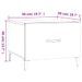 Tables basses avec pieds métal 2 pcs Blanc brillant 50x50x40 cm - Photo n°10