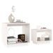 Tables basses gigognes 2 pcs Blanc Bois de pin massif - Photo n°3