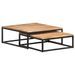 Tables basses gigognes 2 pcs Bois d'acacia massif - Photo n°10