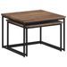 Tables basses gigognes 2 pcs bois massif de teck - Photo n°2