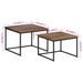 Tables basses gigognes 2 pcs bois massif de teck - Photo n°9