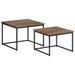 Tables basses gigognes 2 pcs bois massif de teck - Photo n°10