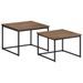 Tables basses gigognes 2 pcs bois massif de teck - Photo n°11