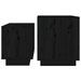 Tables basses gigognes 2 pcs Noir Bois de pin massif - Photo n°6