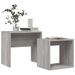 Tables basses gigognes 2 pcs sonoma gris bois d'ingénierie - Photo n°3