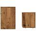 Tables basses gigognes 2 pcs vieux bois bois d'ingénierie - Photo n°5