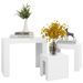 Tables basses gigognes 3 pcs Blanc - Photo n°4