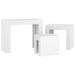 Tables basses gigognes 3 pcs Blanc - Photo n°7