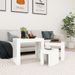 Tables basses gigognes 3 pcs Blanc brillant - Photo n°2