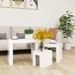 Tables basses gigognes 3 pcs Blanc brillant - Photo n°4