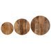 Tables basses gigognes 3 pcs bois massif de manguier et fer - Photo n°4