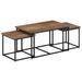 Tables basses gigognes 3 pcs bois massif de teck - Photo n°1