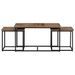 Tables basses gigognes 3 pcs bois massif de teck - Photo n°2