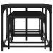 Tables basses gigognes 3 pcs noir bois d'ingénierie - Photo n°5