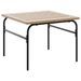 Tables basses gigognes de jardin 2 pcs marron et noir acier - Photo n°5