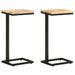 Tables d'appoint 2 pcs 31,5x24,5x64,5 cm Bois de manguier brut - Photo n°1