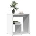 Tables d'appoint 2 pcs blanc 50x30x50 cm bois d’ingénierie - Photo n°4