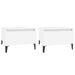 Tables d'appoint 2 pcs Blanc 50x46x35 cm Bois d'ingénierie - Photo n°1