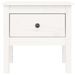 Tables d'appoint 2 pcs Blanc 50x50x49 cm Bois massif de pin - Photo n°8