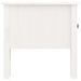 Tables d'appoint 2 pcs Blanc 50x50x49 cm Bois massif de pin - Photo n°10