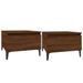 Tables d'appoint 2 pcs Chêne marron 50x46x35 cm Bois ingénierie - Photo n°1