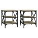 Tables d'appoint 2 pcs Chêne sonoma 40x42x50 cm Bois ingénierie - Photo n°2