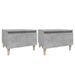 Tables d'appoint 2 pcs Gris béton 50x46x35 cm Bois d'ingénierie - Photo n°1