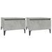 Tables d'appoint 2 pcs Gris béton 50x46x35 cm Bois d'ingénierie - Photo n°1