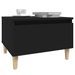 Tables d'appoint 2 pcs Noir 50x46x35 cm Bois d'ingénierie - Photo n°5