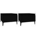 Tables d'appoint 2 pcs Noir 50x46x35 cm Bois d'ingénierie - Photo n°1