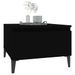 Tables d'appoint 2 pcs Noir 50x46x35 cm Bois d'ingénierie - Photo n°4