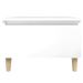 Tables d'appoint 2pcs Blanc brillant 50x46x35cm Bois ingénierie - Photo n°8