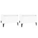 Tables d'appoint 2pcs Blanc brillant 50x46x35cm Bois ingénierie - Photo n°1