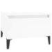 Tables d'appoint 2pcs Blanc brillant 50x46x35cm Bois ingénierie - Photo n°6