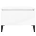 Tables d'appoint 2pcs Blanc brillant 50x46x35cm Bois ingénierie - Photo n°7