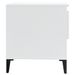 Tables d'appoint 2pcs Blanc brillant 50x46x50cm Bois ingénierie - Photo n°9