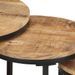 Tables d'appoint 3 pcs Bois de manguier brut - Photo n°6