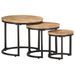 Tables d'appoint 3 pcs Bois de manguier brut - Photo n°9