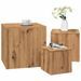 Tables d'appoint 3 pcs chêne artisanal bois d'ingénierie - Photo n°1