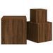 Tables d'appoint 3 pcs Chêne marron Bois d'ingénierie - Photo n°5