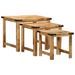 Tables d'appoint gigognes 3 pcs bois de manguier massif brut - Photo n°3