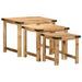 Tables d'appoint gigognes 3 pcs bois de manguier massif brut - Photo n°4