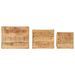 Tables d'appoint gigognes 3 pcs bois de manguier massif brut - Photo n°8