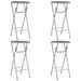 Tables de bar 4 pcs Anthracite 60x112 cm MDF - Photo n°1